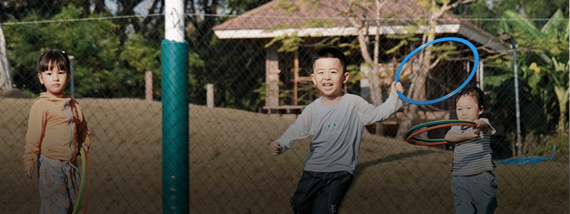 Campers playing outdoors at Fresh Air Camp in Hua Hin